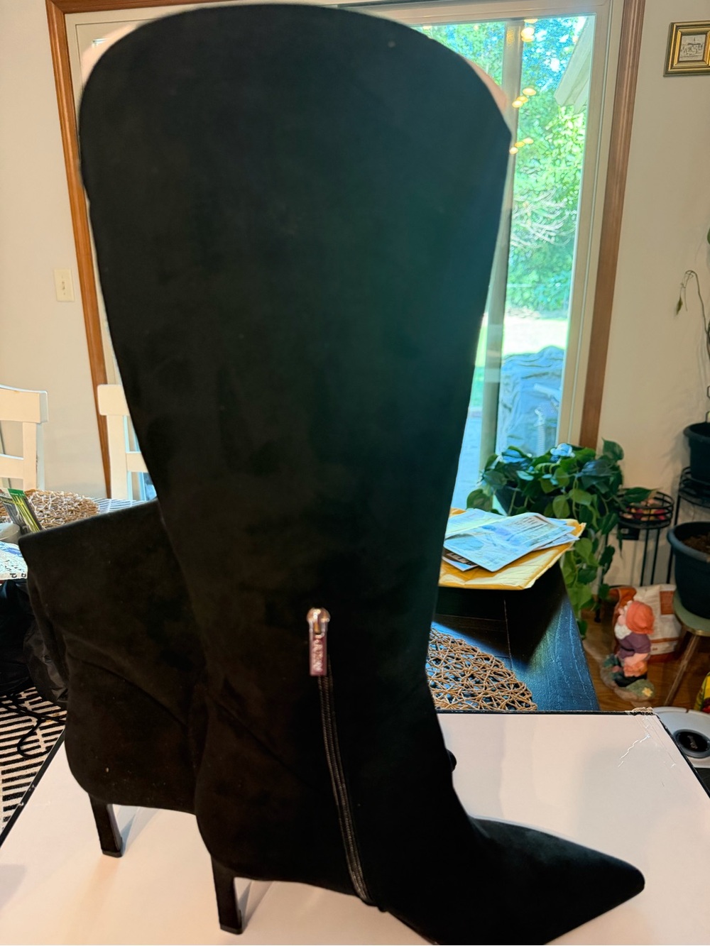 GUESS Black Over-the-Knee Pointed Toe Heeled Boots NWB